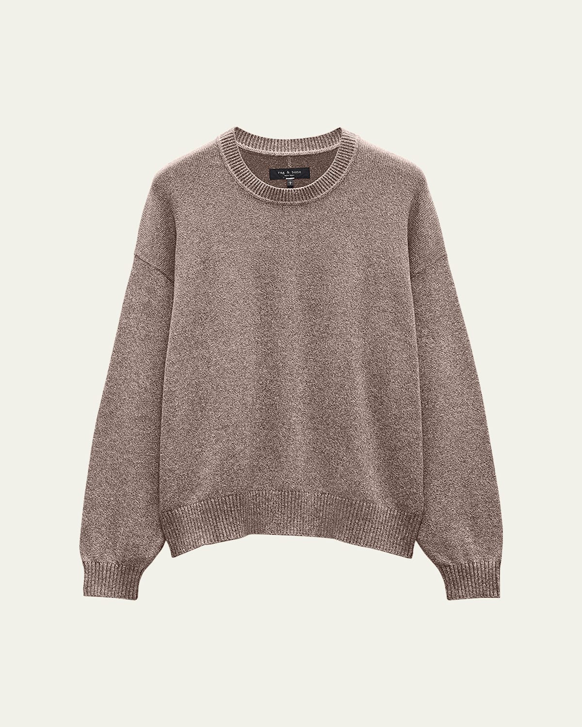 Rag & Bone Dexter Marl Crewneck Sweater In Brown