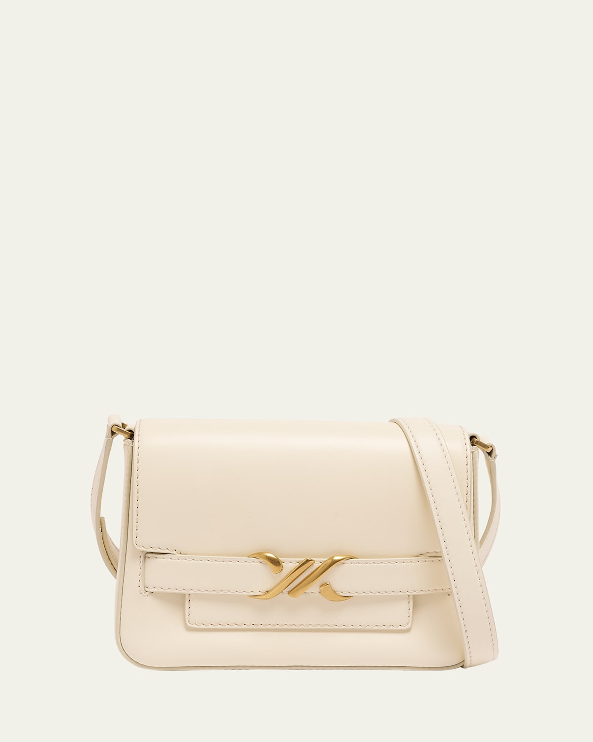 Buckle Box Leather Crossbody Bag