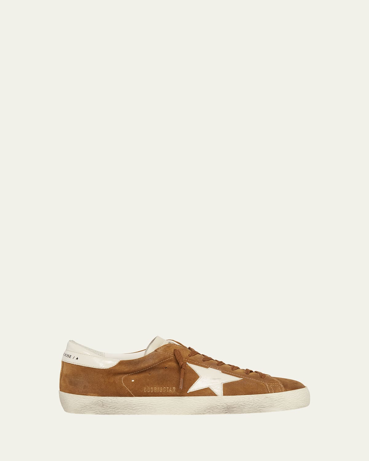 Golden Goose Super-star Sneakers In Tobacco/cream