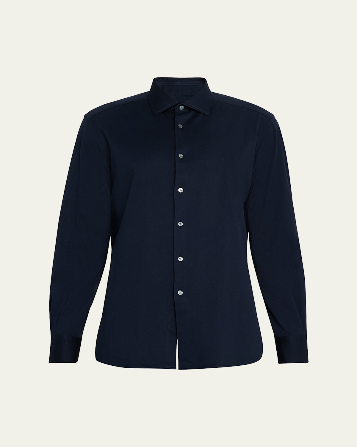 Zegna Men's Cotton Pique Sport Shirt