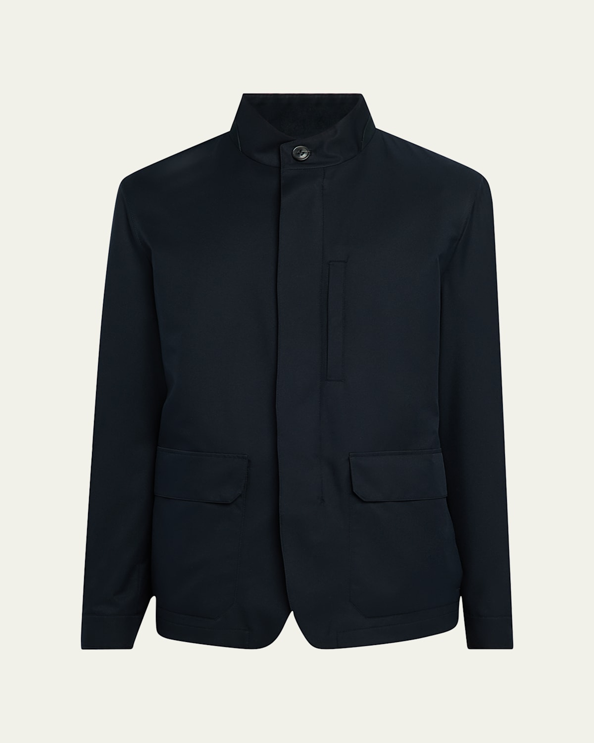 ZEGNA MEN'S SOLID CAR COAT 