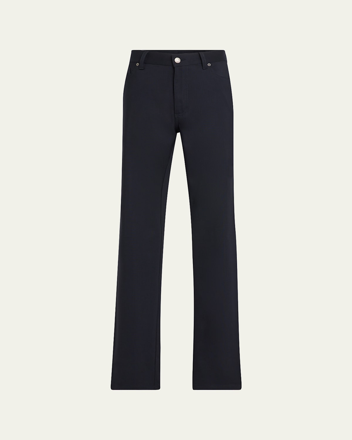 Zegna Men's Wool Five-pocket Pants In Nvy Sld