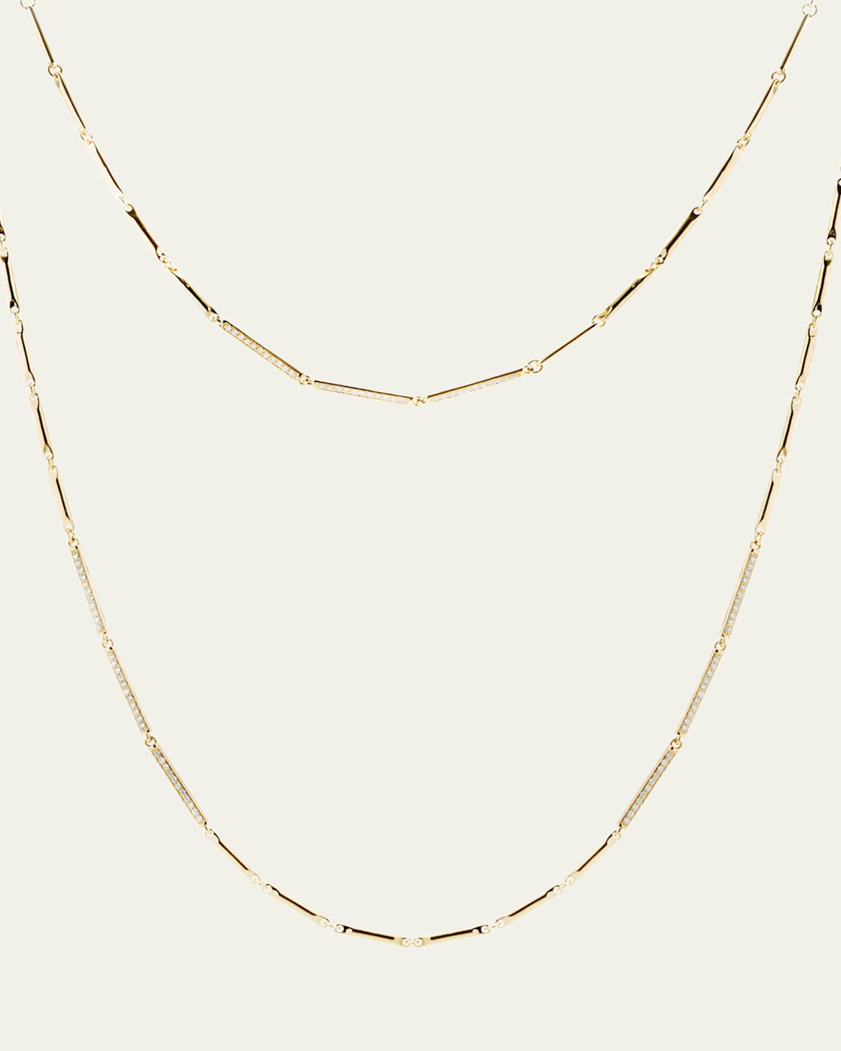 Linette 18K Yellow Gold Diamond Pavé Sautoir Necklace