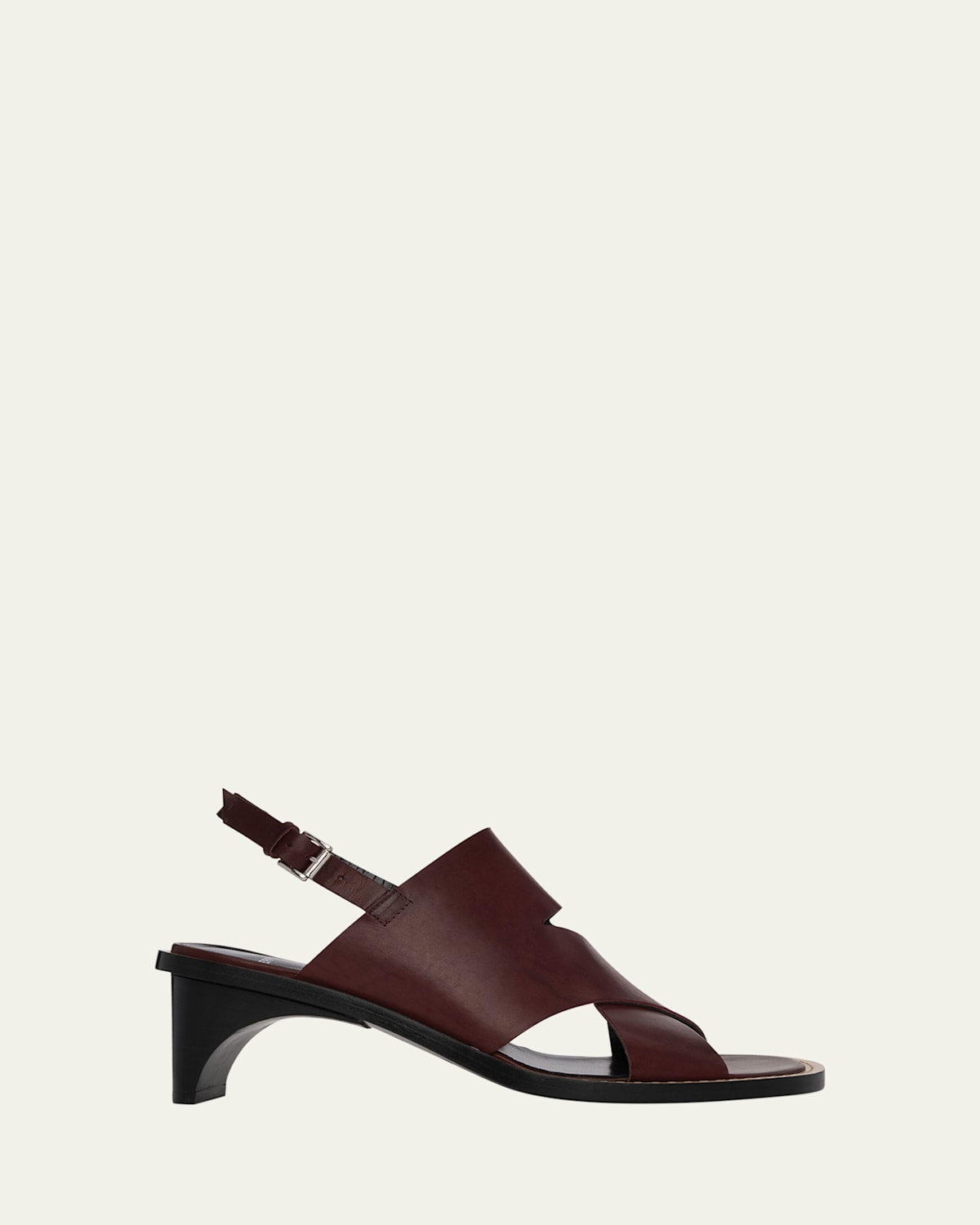 Vedra Leather Crisscross Slingback Sandals
