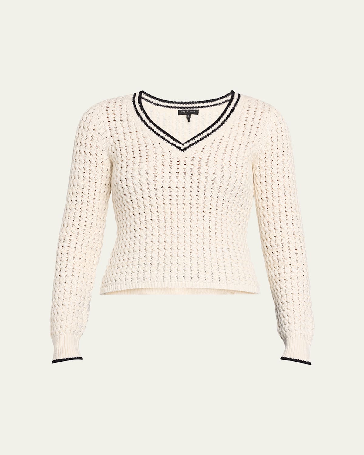 Rag & Bone Daria V-neck Sweater In Marsh