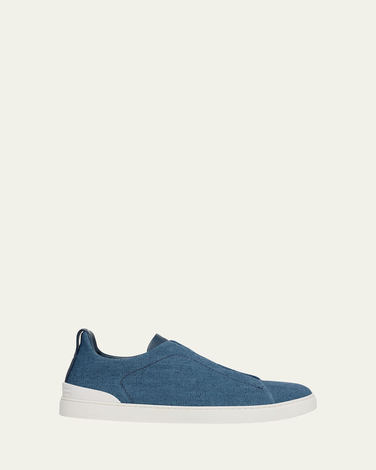 Zegna Low Top Sneakers Contrast Sole In Blue