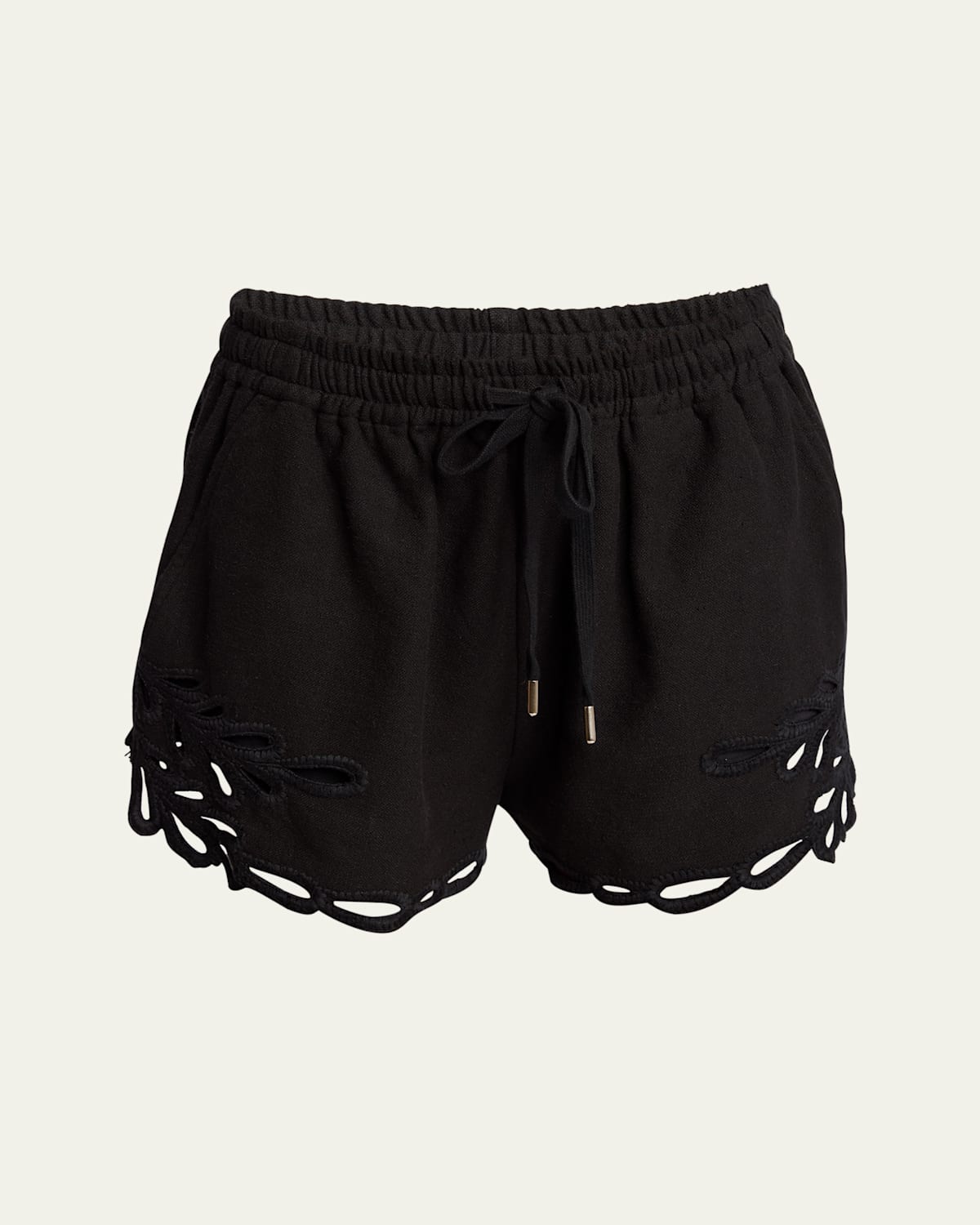 Safa Embroidered Drawstring Shorts