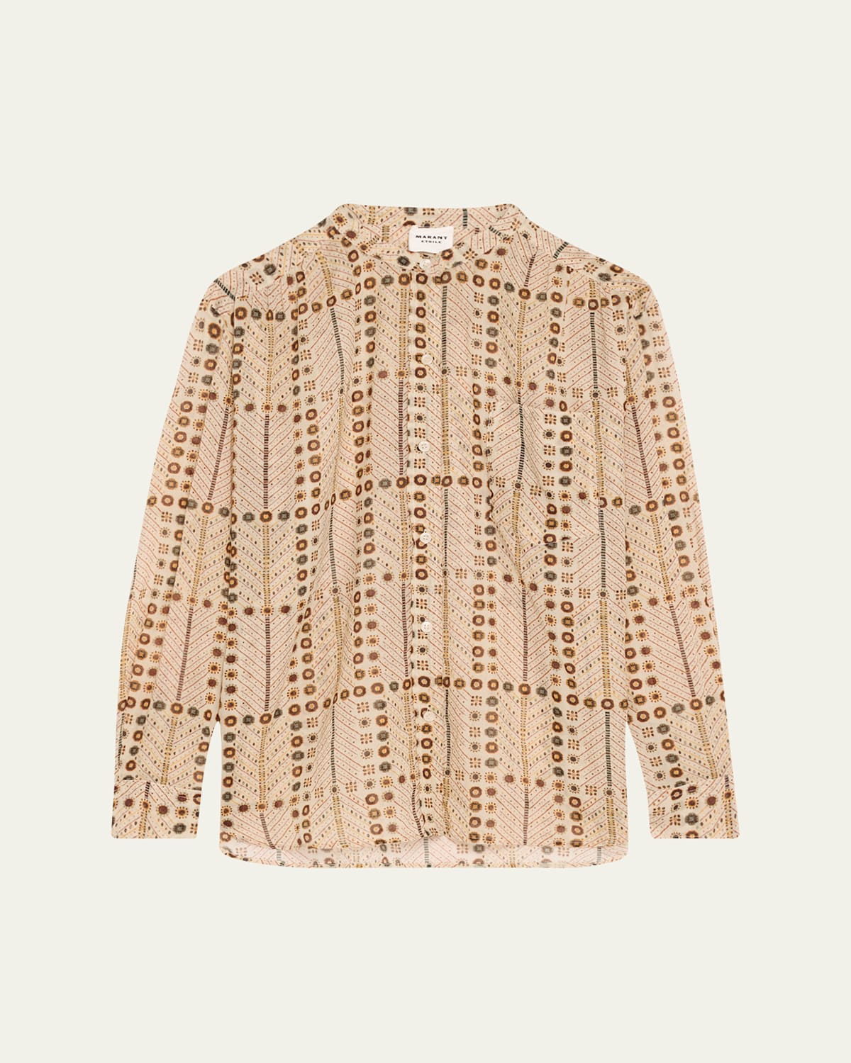 Mexika Printed Long-Sleeve Blouse