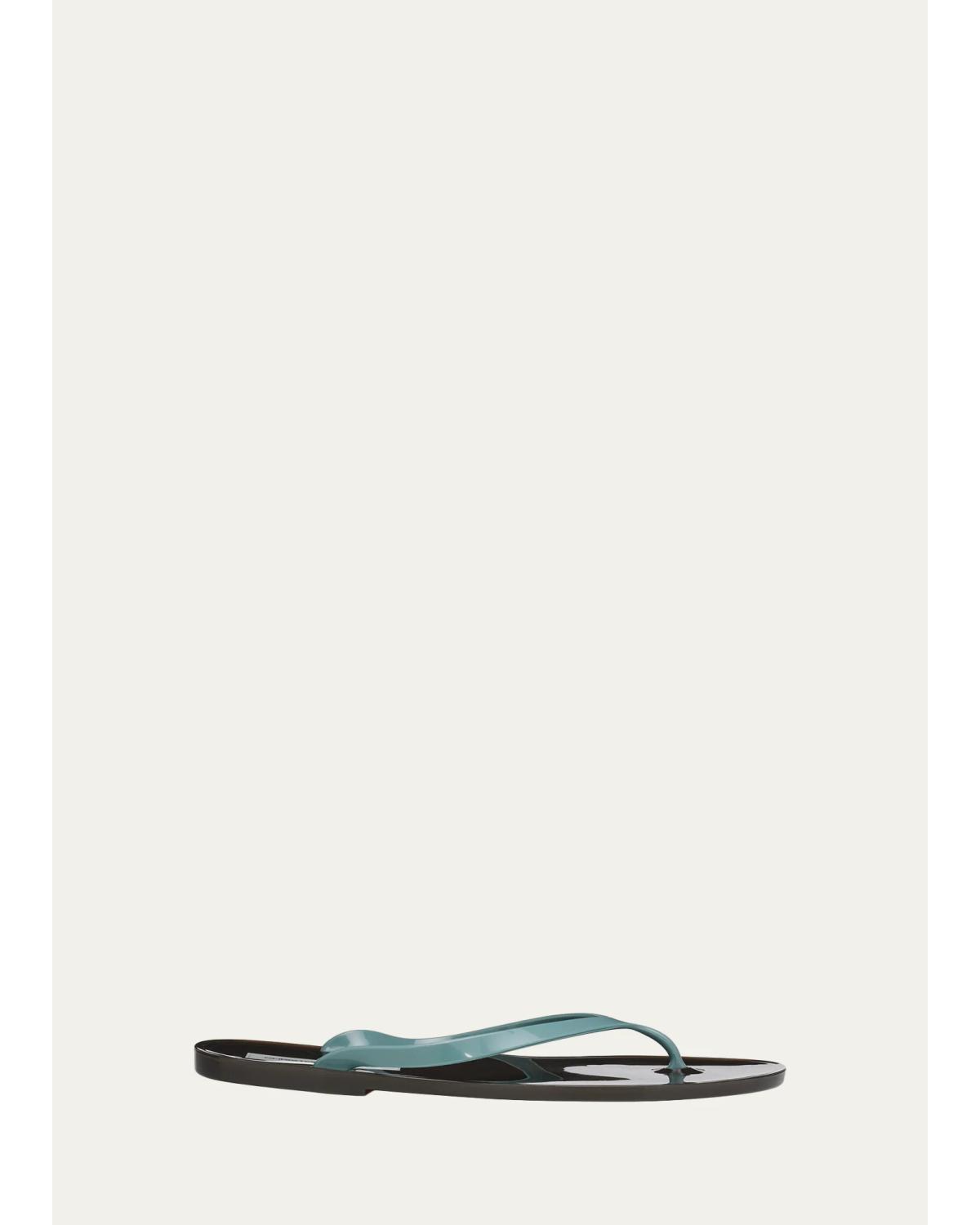 Christopher Esber Jo Jelly Flip Flop Sandals In Blue