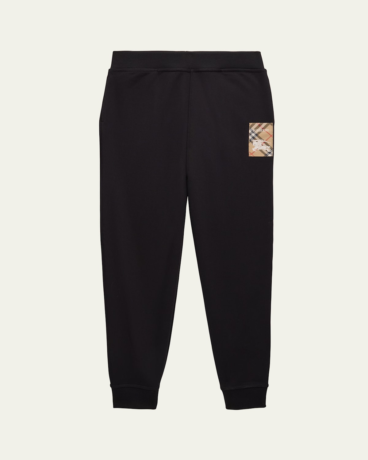 Burberry Boy's Jackson Ekd Label Jogging Pants, 3-14 In Black