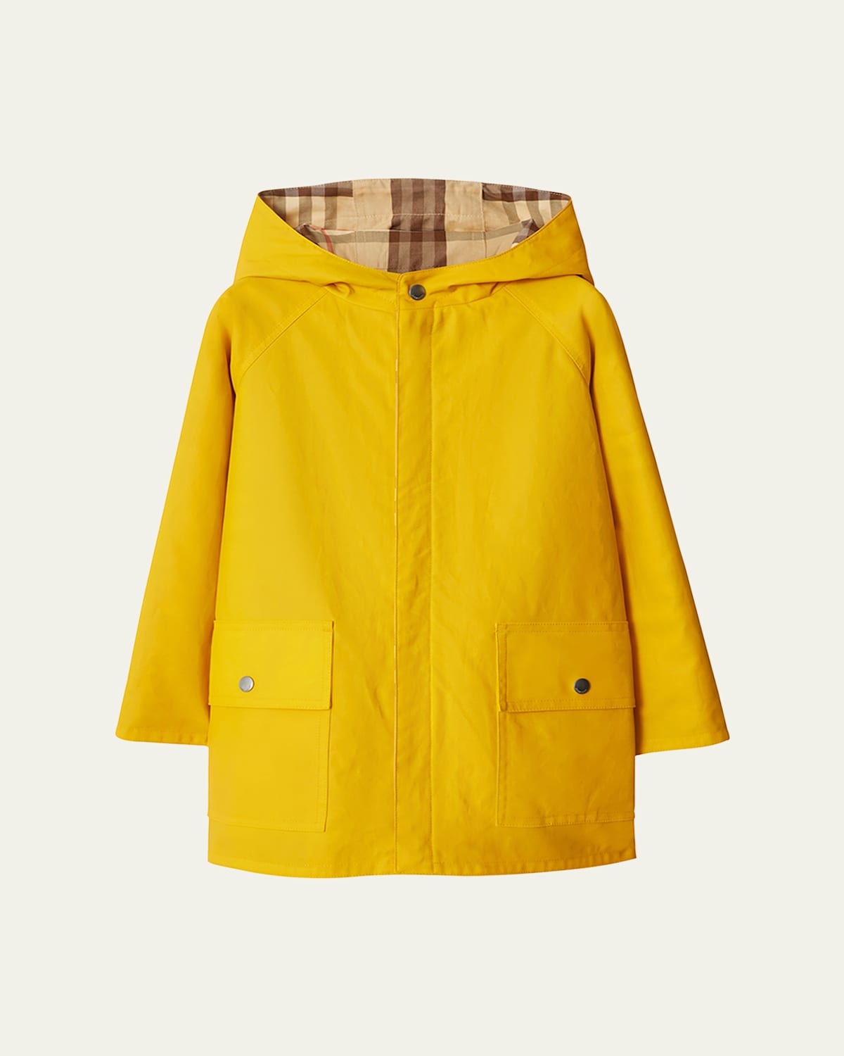 Burberry Reversible Cotton Coat In Marigold