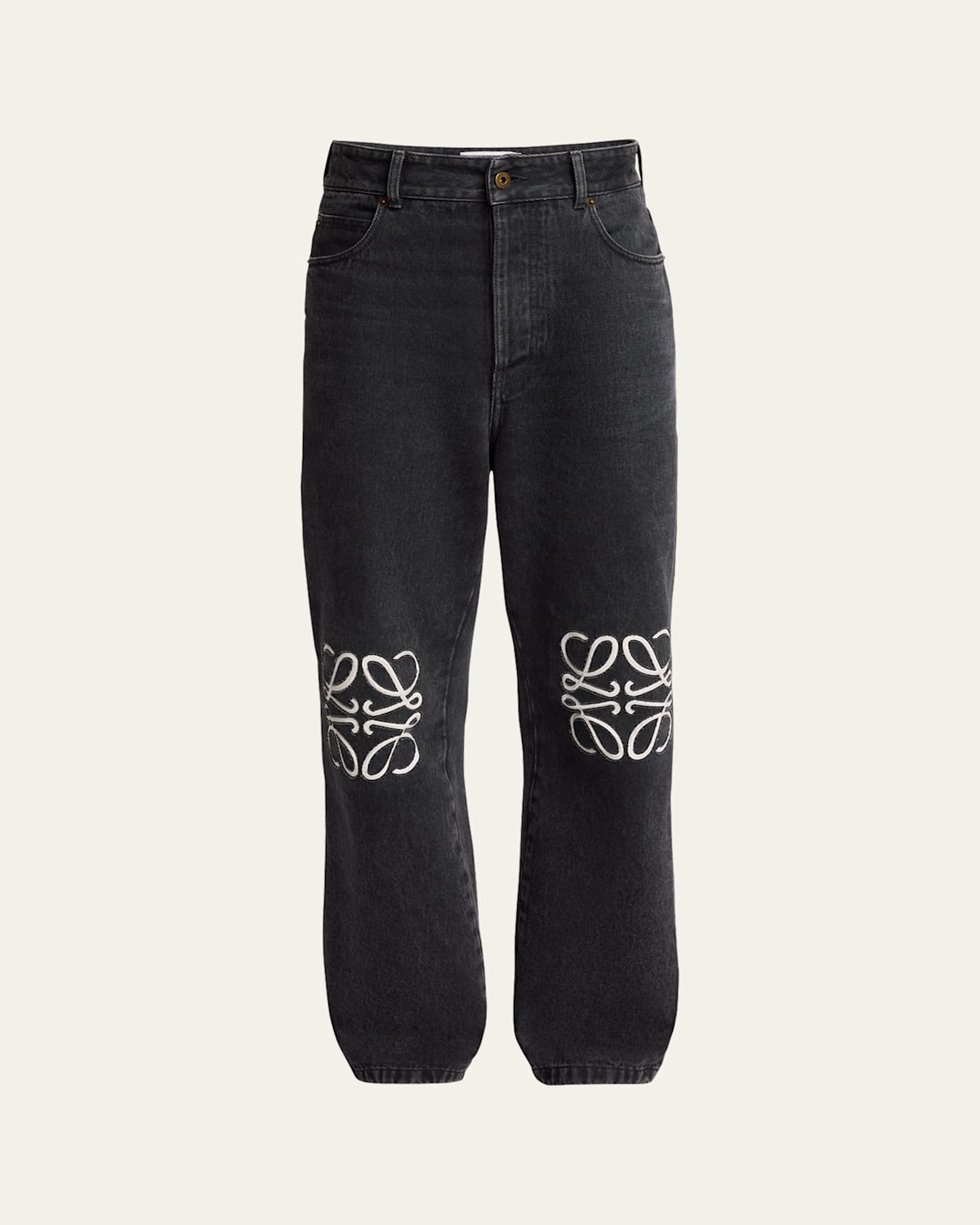 Men's Anagram Baggy Jeans