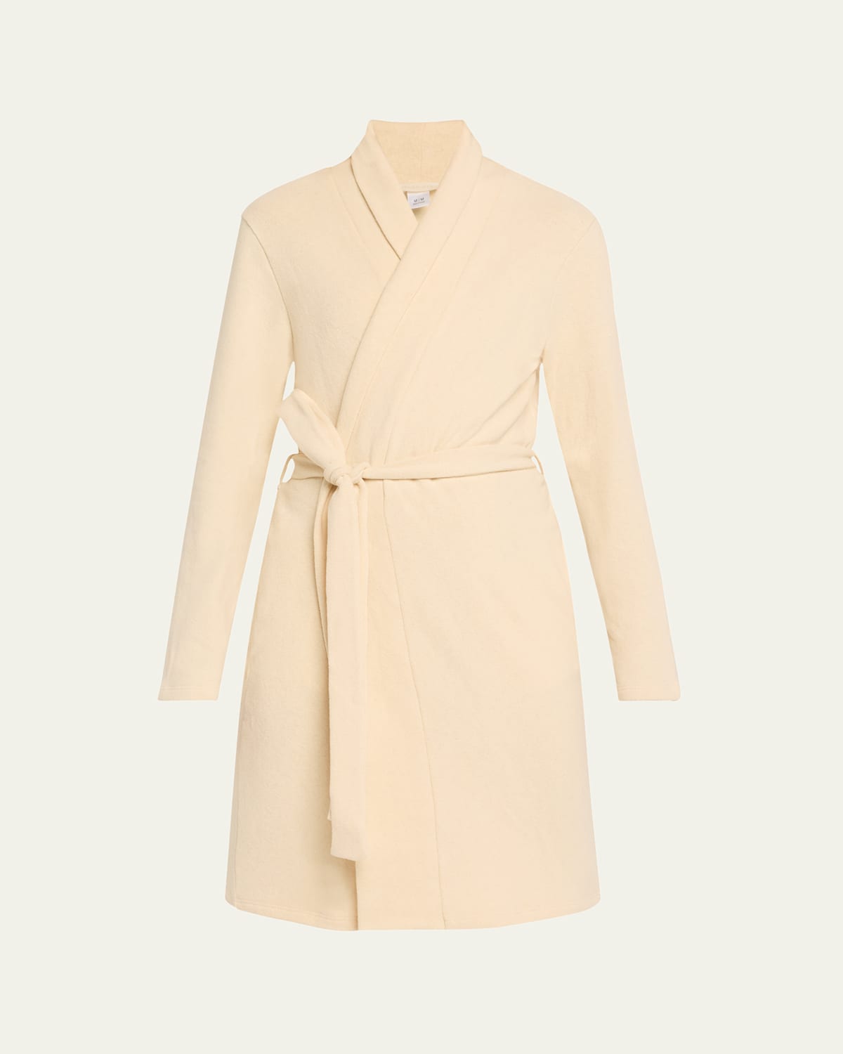 Hanro Shawl-collar Jersey Robe In Poppy Seed