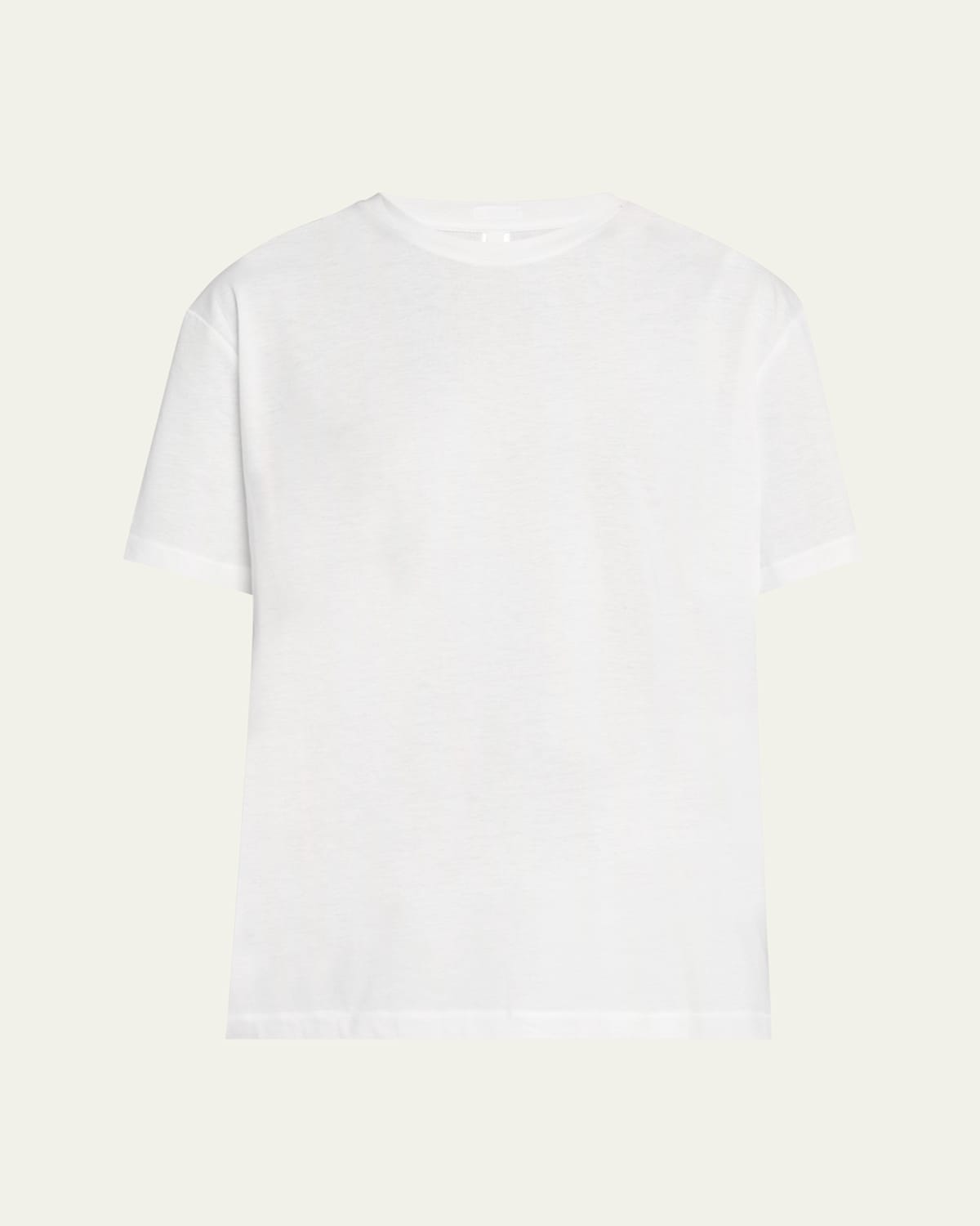 Skims Relaxed Tees Oversized Long T-shirt In Snow