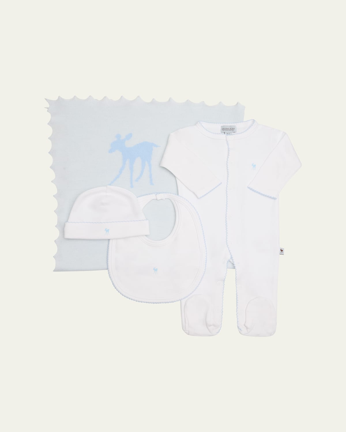 G.H.Hurt & Son Kid's Baby Fawn Gift Set, Size Newborn-3M