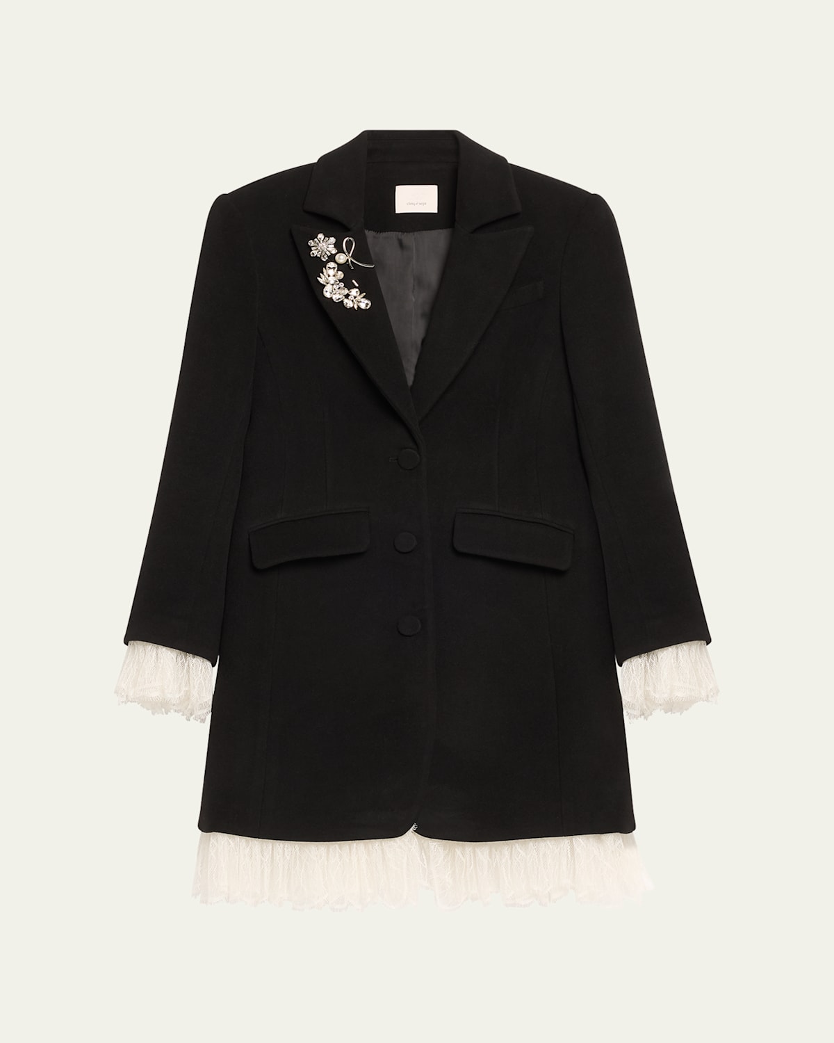 Roxie Lace-Trim Coat