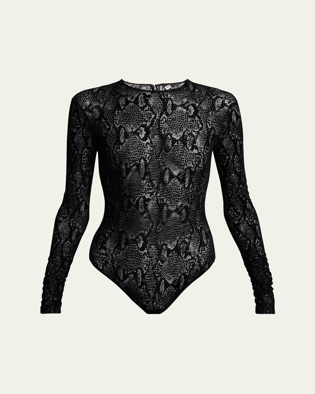 GIVENCHY SNAKE PRINT LONG SLEEVE BODYSUIT 