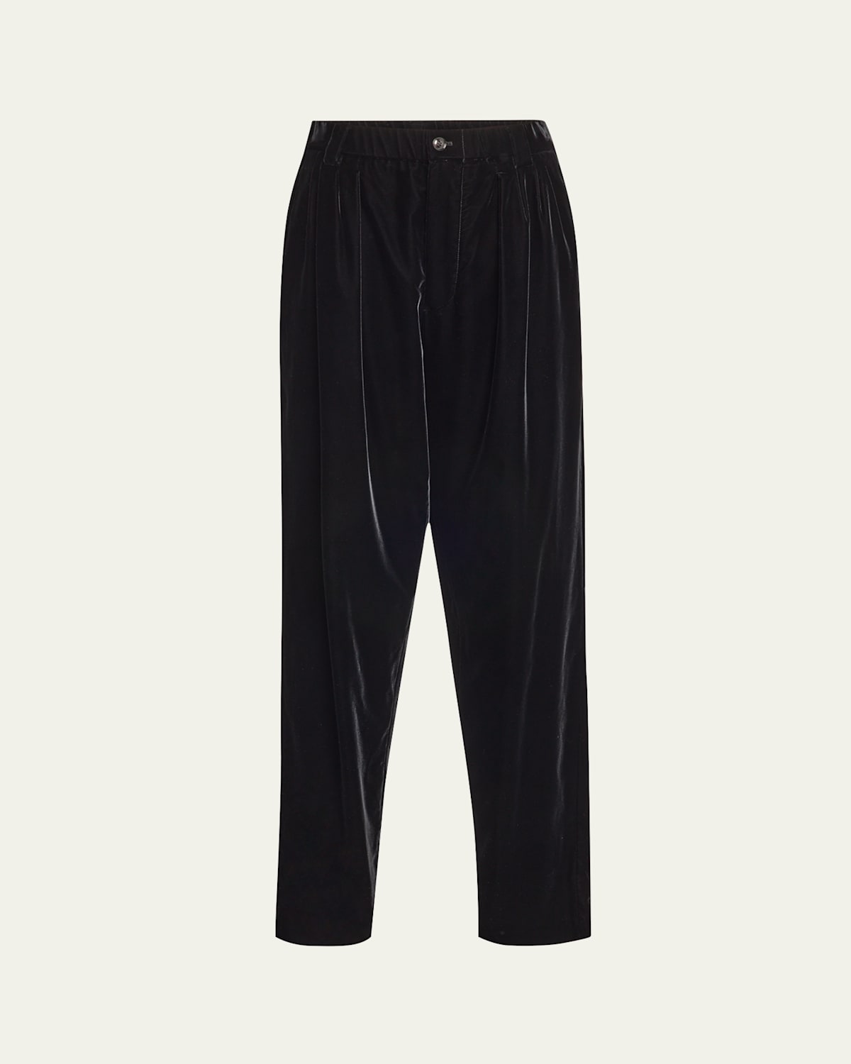 Giorgio Armani Men's Madison Capsule Trousers In Solid Black