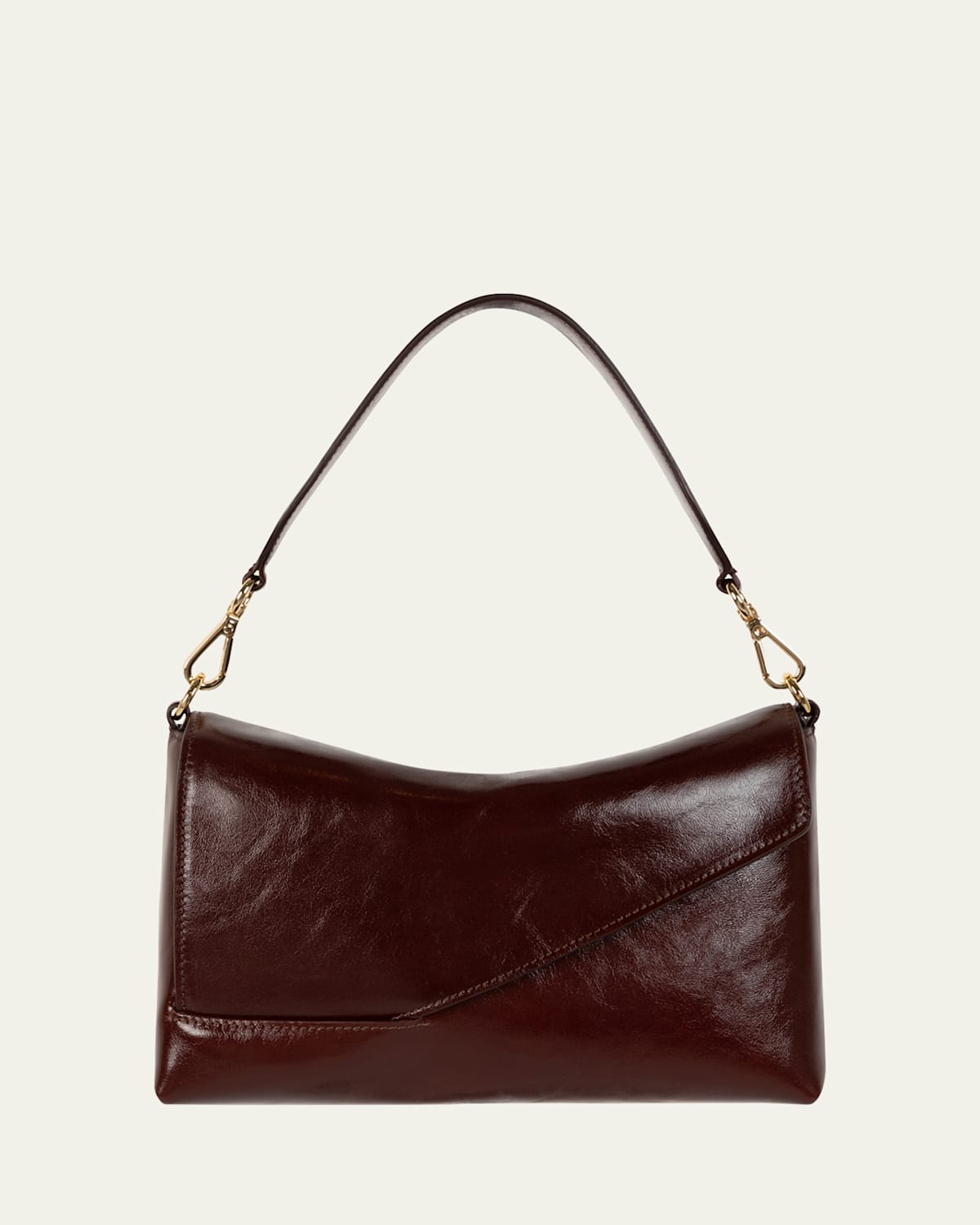 Wandler Oscar Flap Leather Shoulder Bag In Syrup