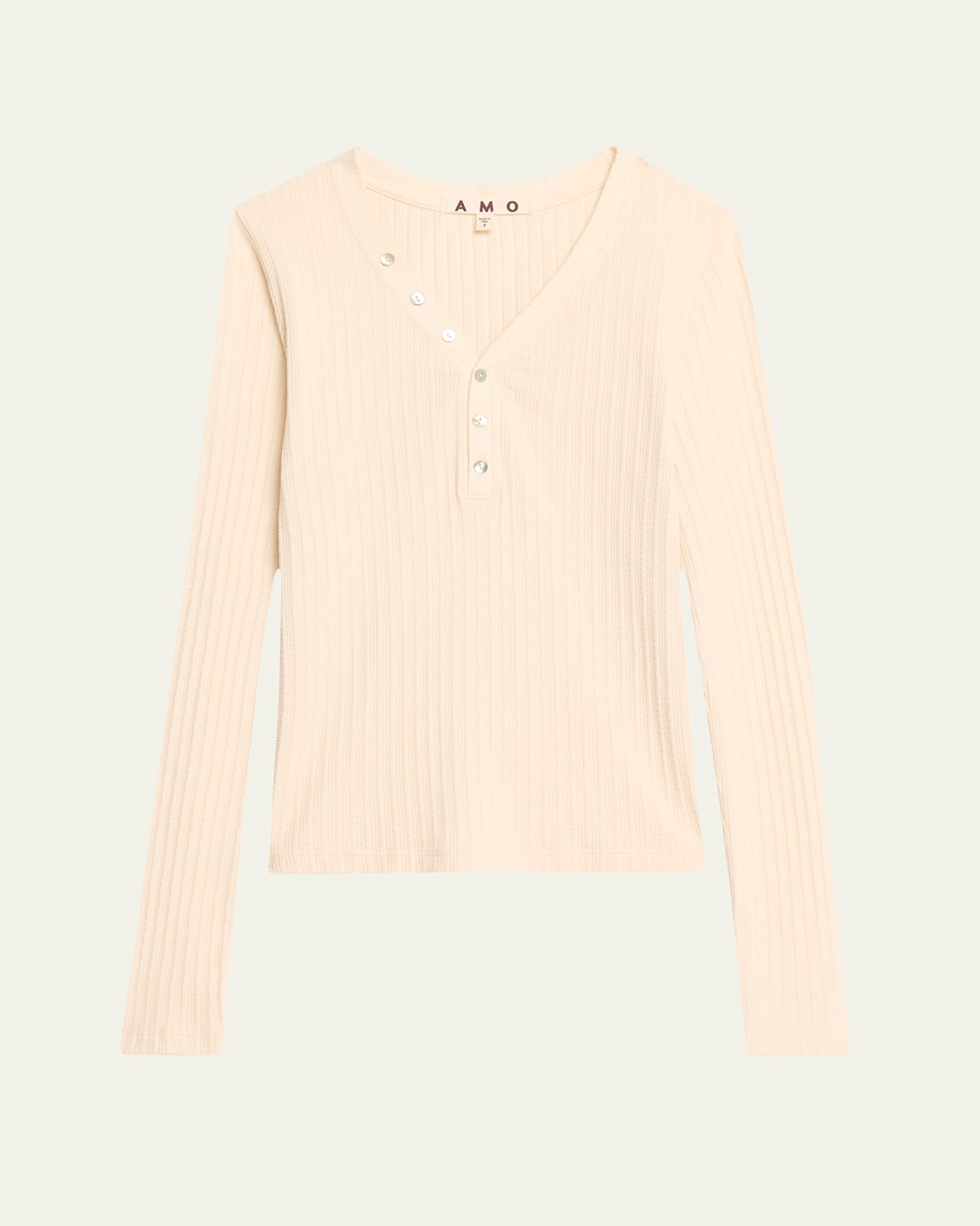 Dearest Ribbed Henley Top