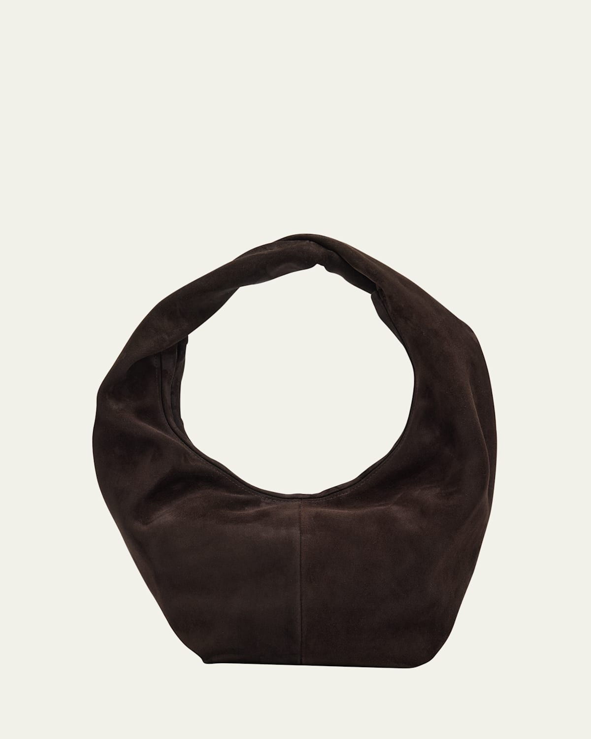 Yela Zip Suede Hobo Bag