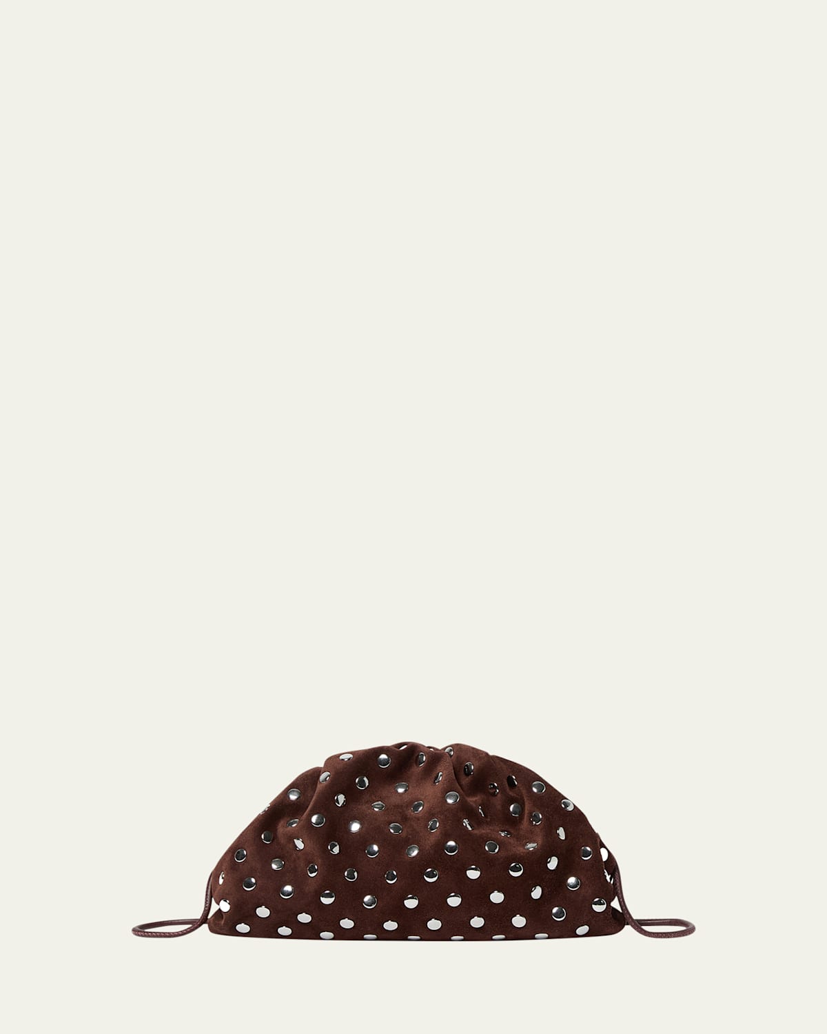 Bailey Studded Leather Clutch Bag