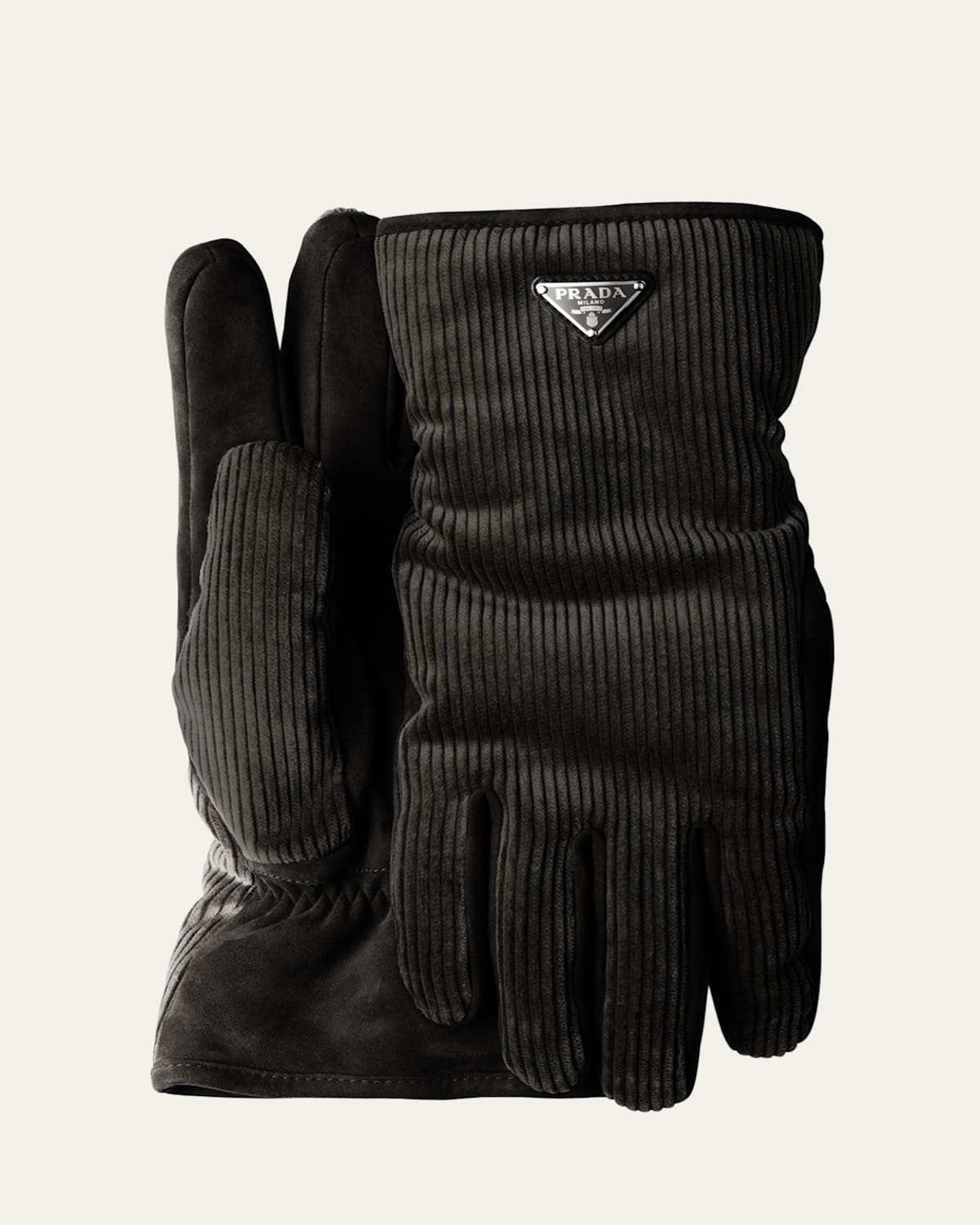 Men's Velluto Coste Corduroy and Suede Gloves