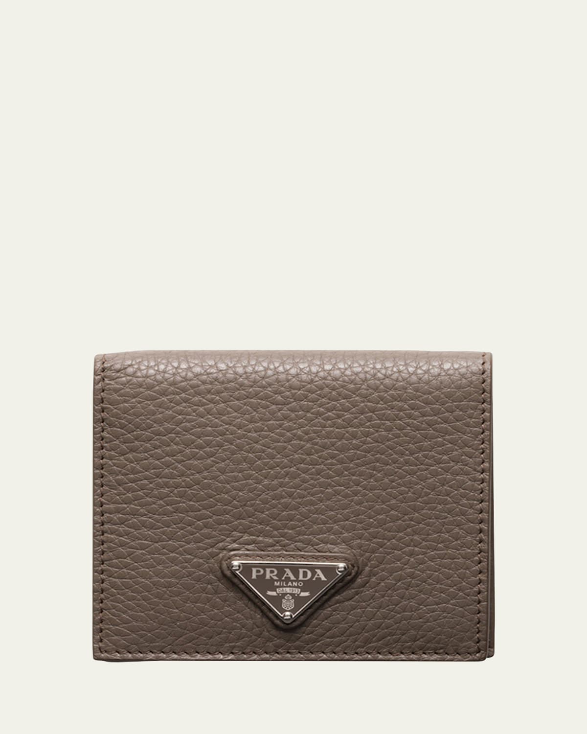 Men's Vitello Daino Triangolo Bifold Wallet