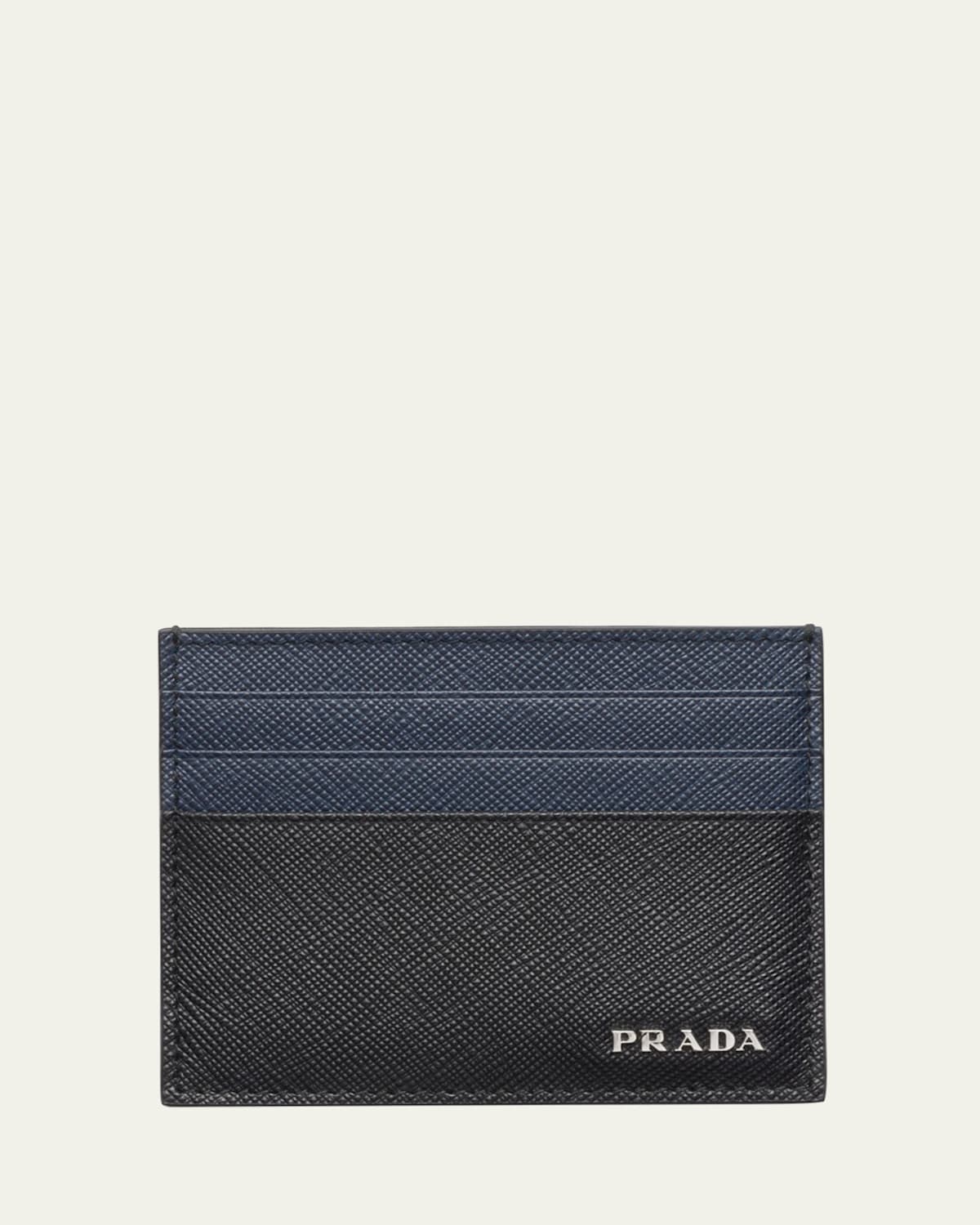 Prada Men's Saffiano Leather Card Holder