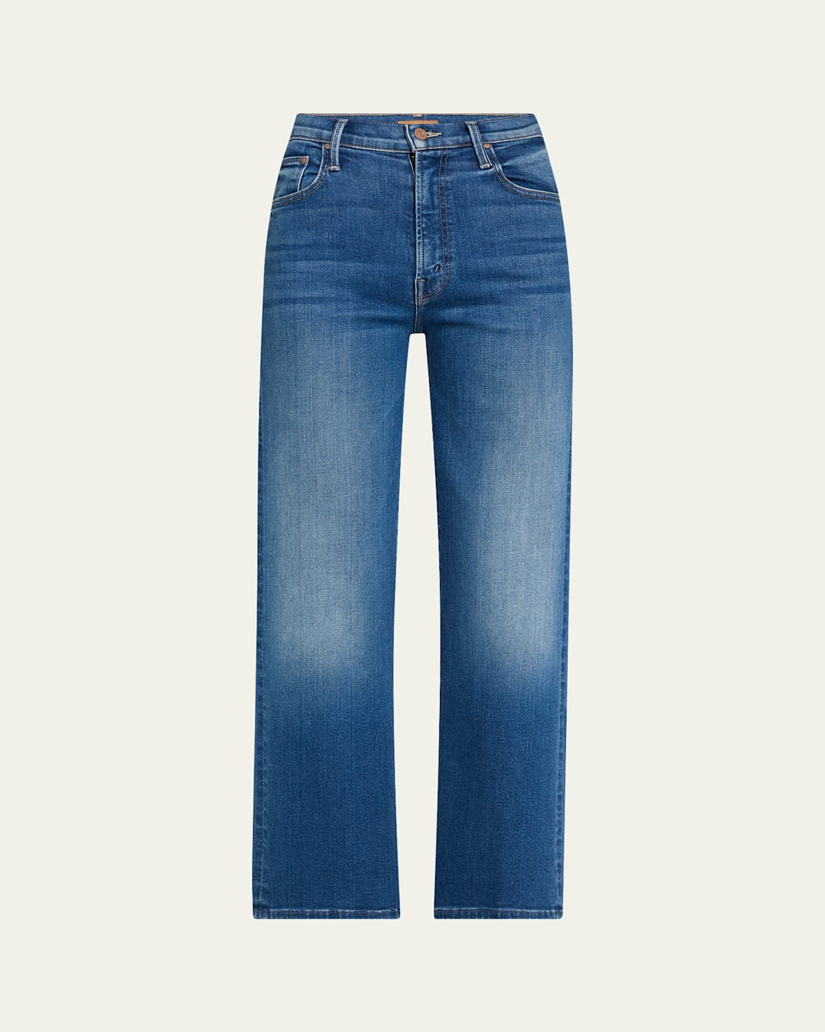 Mother Womens Different Strokes The Maven Sneak Straight-leg Mid-rise Jeans