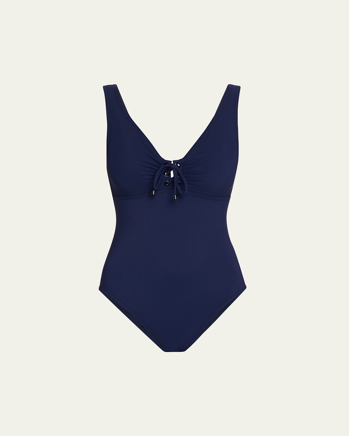 KARLA COLLETTO DEMI V-NECK ONE-PIECE SWIMSUIT 