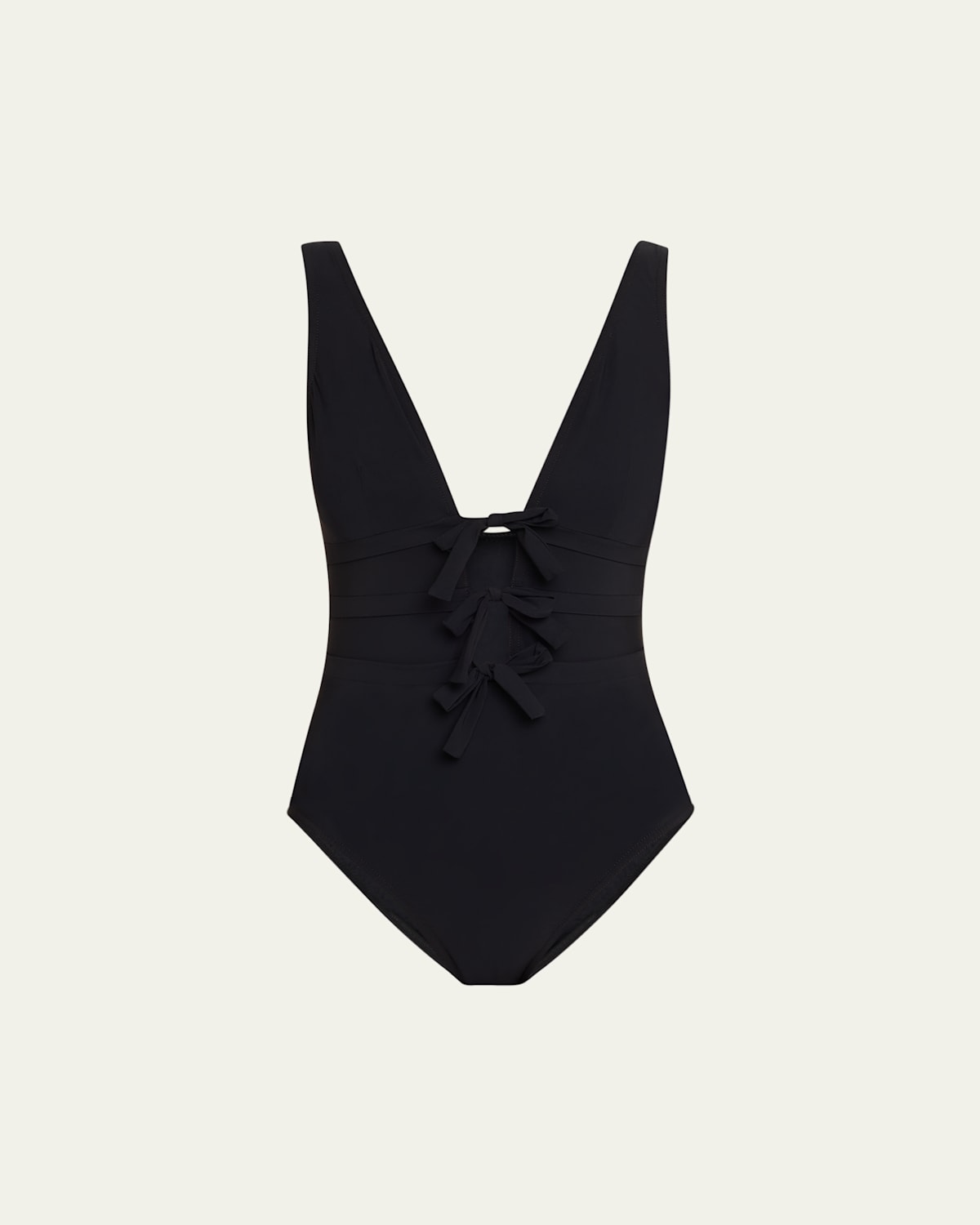 Lenora V-Neck One-Piece Swimsuit