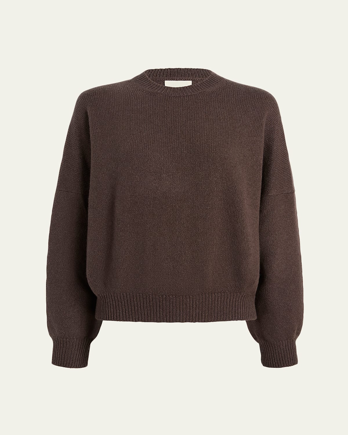 Khaite Margaux Cashmere Crewneck Sweater In Brown