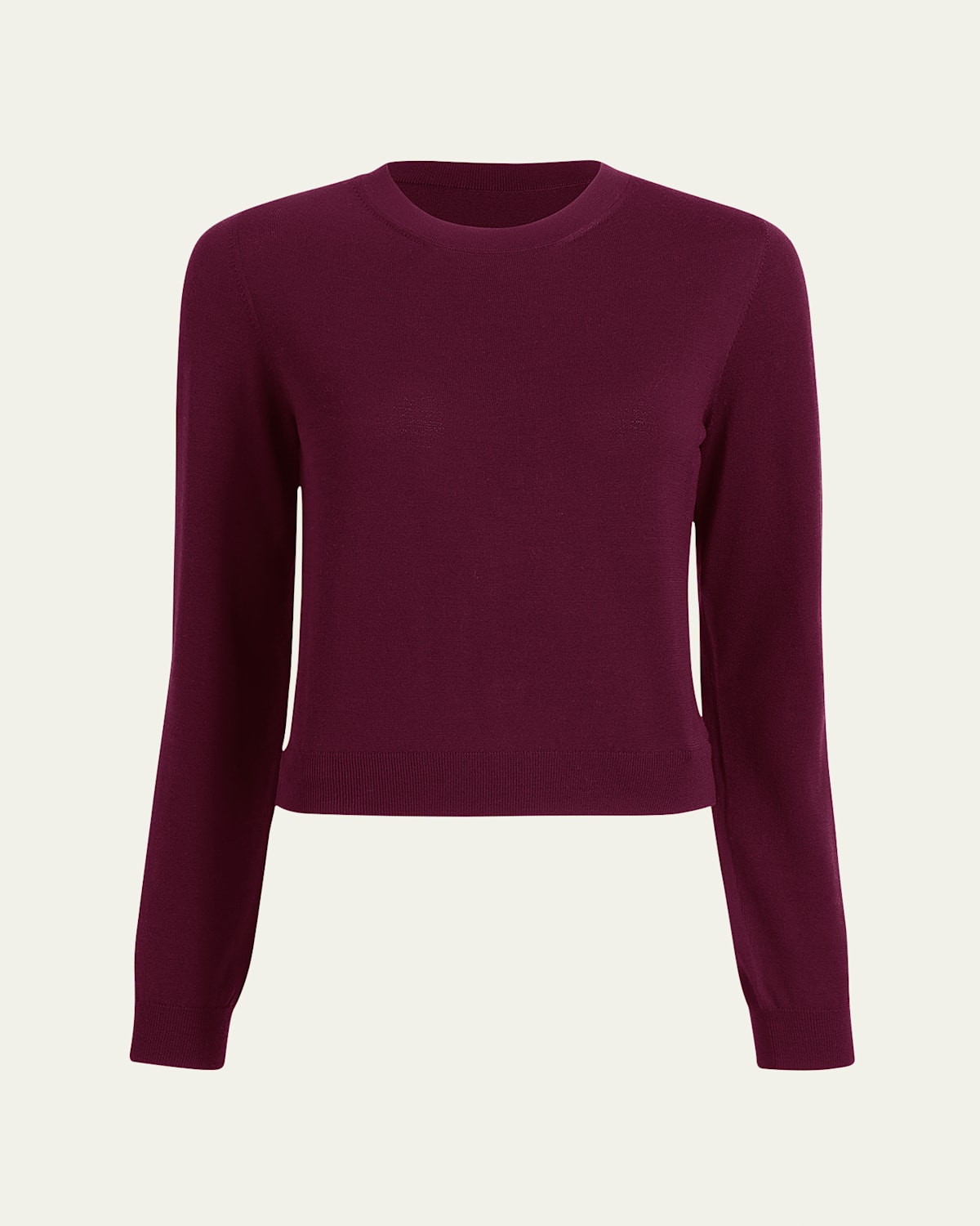 Shop Khaite Leta Cashmere Crewneck Sweater In Eggplant