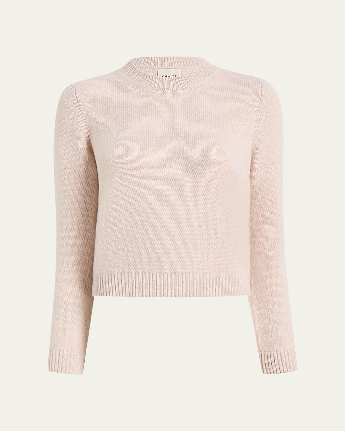 Khaite Leta Cashmere Crewneck Sweater In Pink