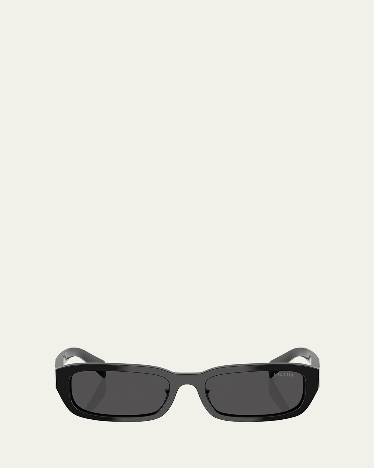 Prada Pr B06sf Rectangular Sunglasses In Dark Grey