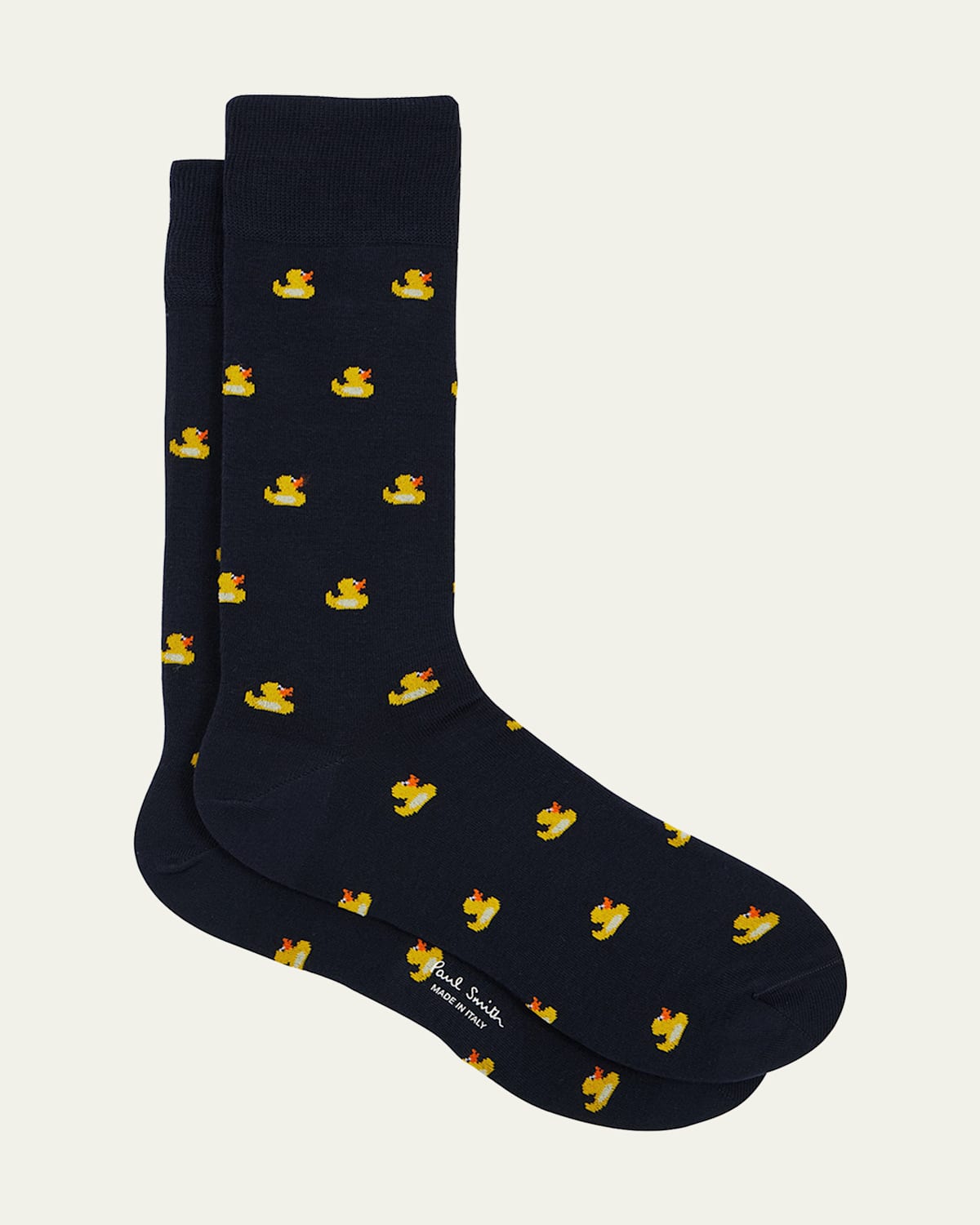 PAUL SMITH MEN'S ANIMAL-PRINT COTTON-STRETCH CREW SOCKS 