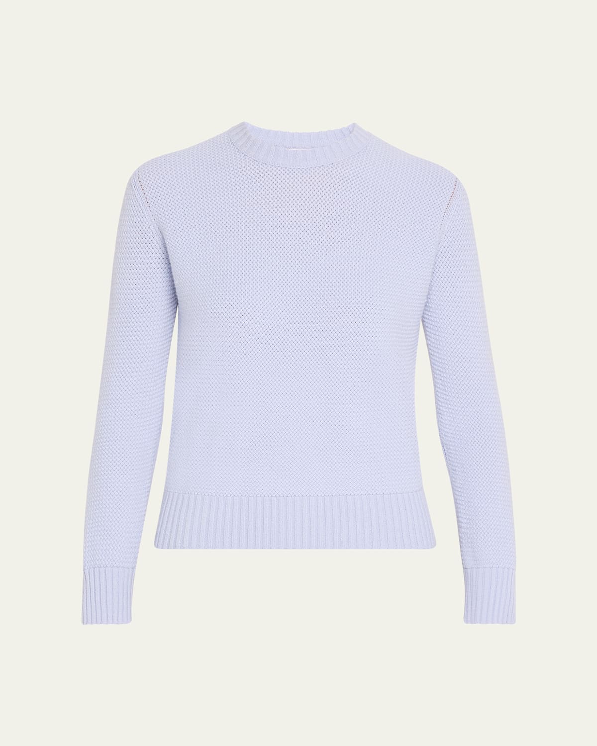 Bottega Veneta Mini Intrecciato Cashmere Sweater In Ciel