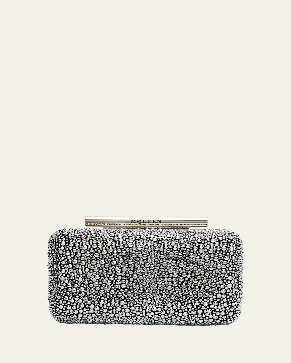 Alexander Mcqueen Mcqueen T-bar Box Clutch In Black