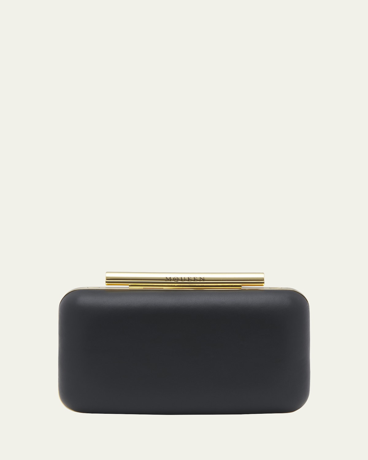 Alexander Mcqueen T-bar Box Clutch Bag In Black