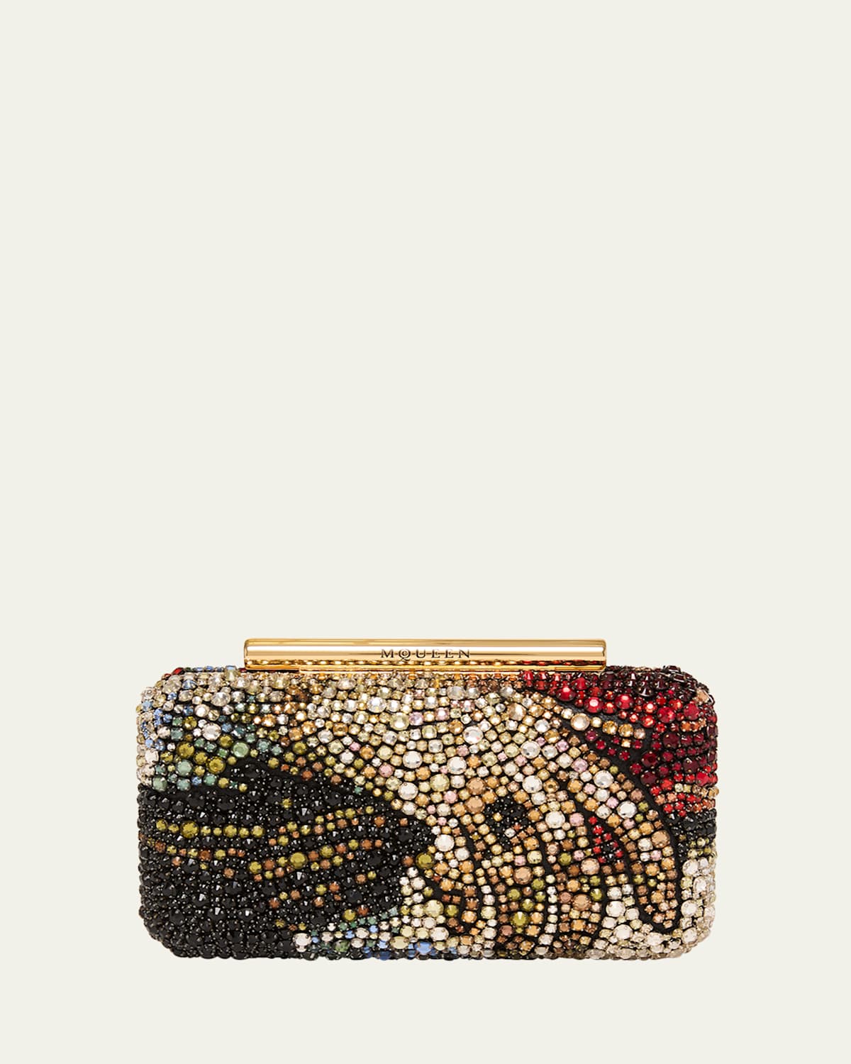 Alexander Mcqueen Mcqueen T-bar Box Clutch In Multicolor