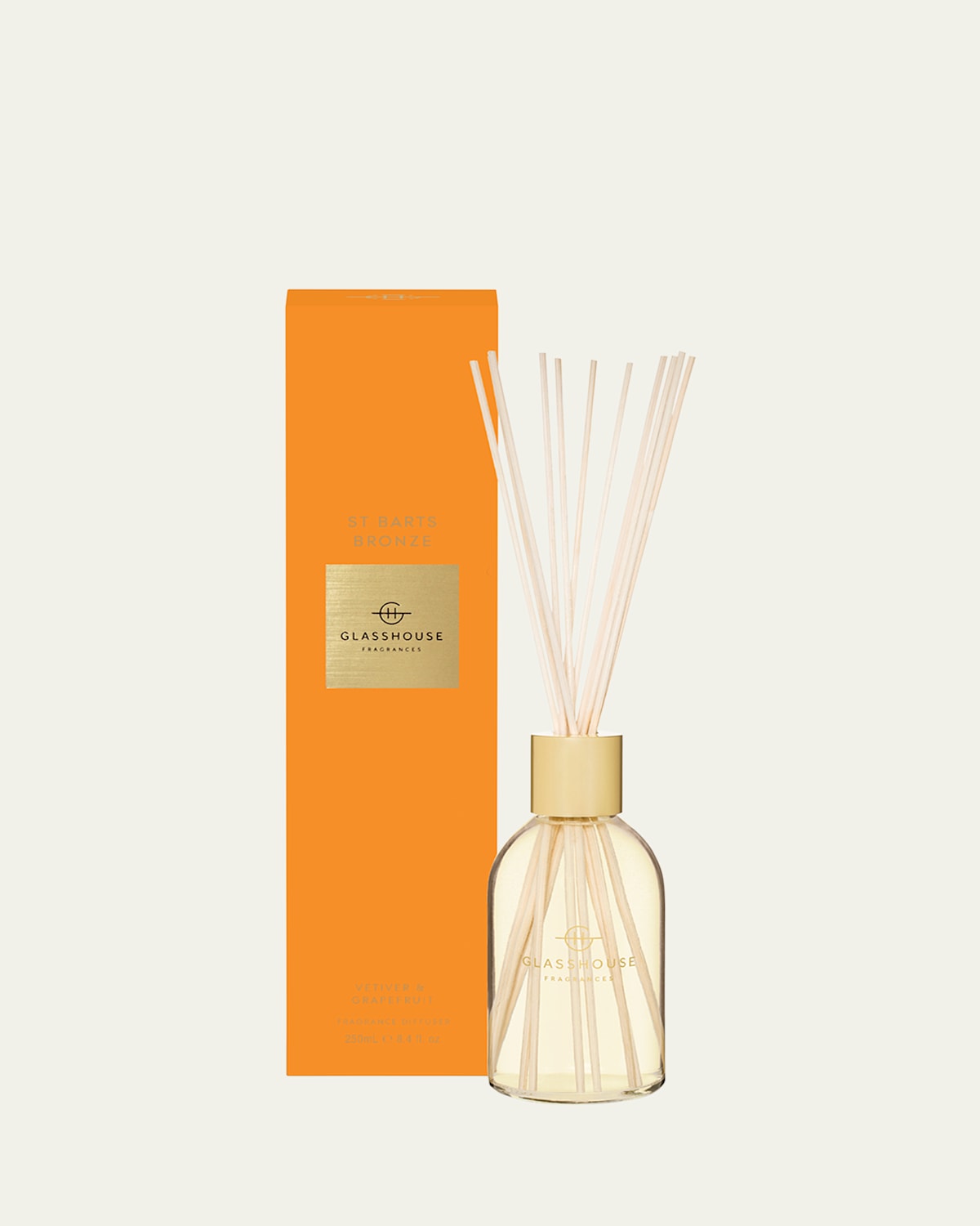 Glasshouse Fragrances St. Barts Bronze Diffuser, 8.4 Oz.