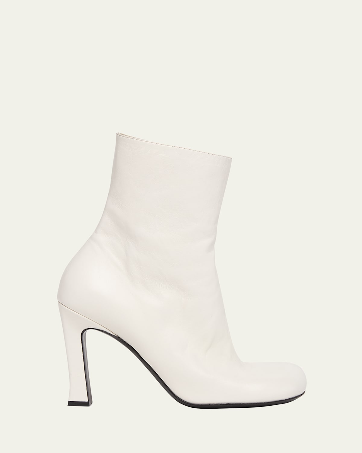 Bottega Veneta Nico Napa Side-zip Ankle Boots In White