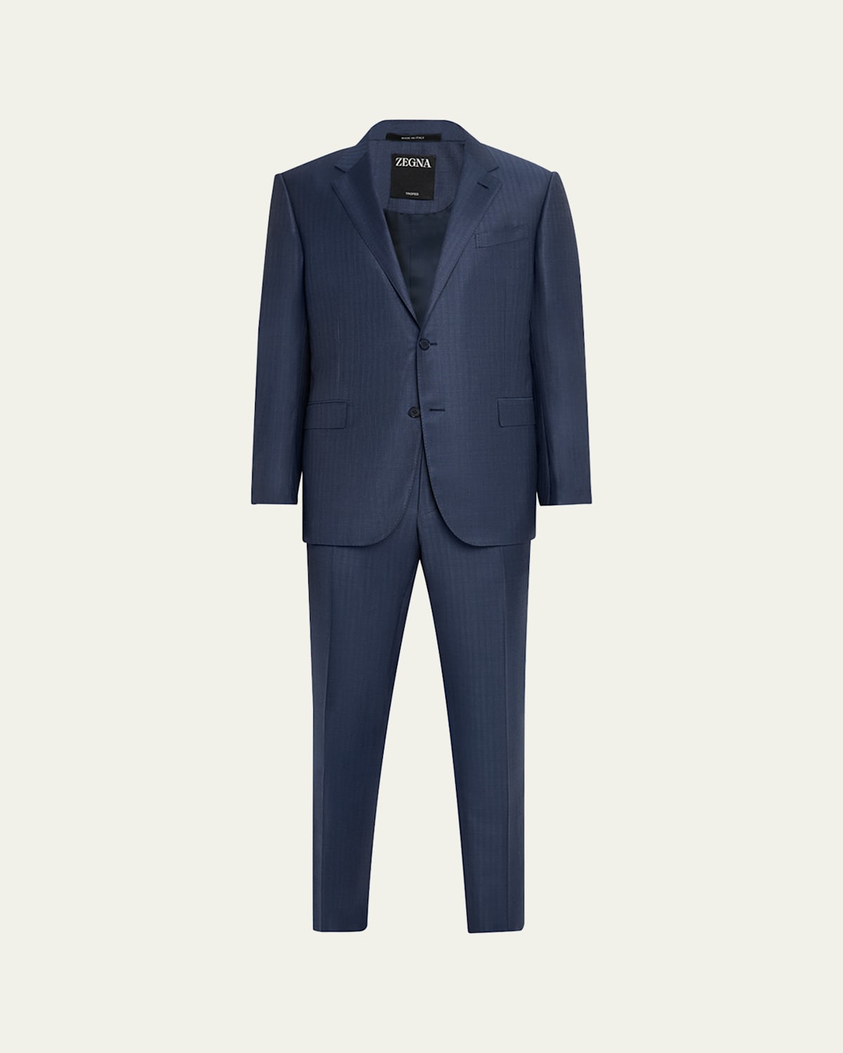 Zegna Men's Wool Pinstripe Suit