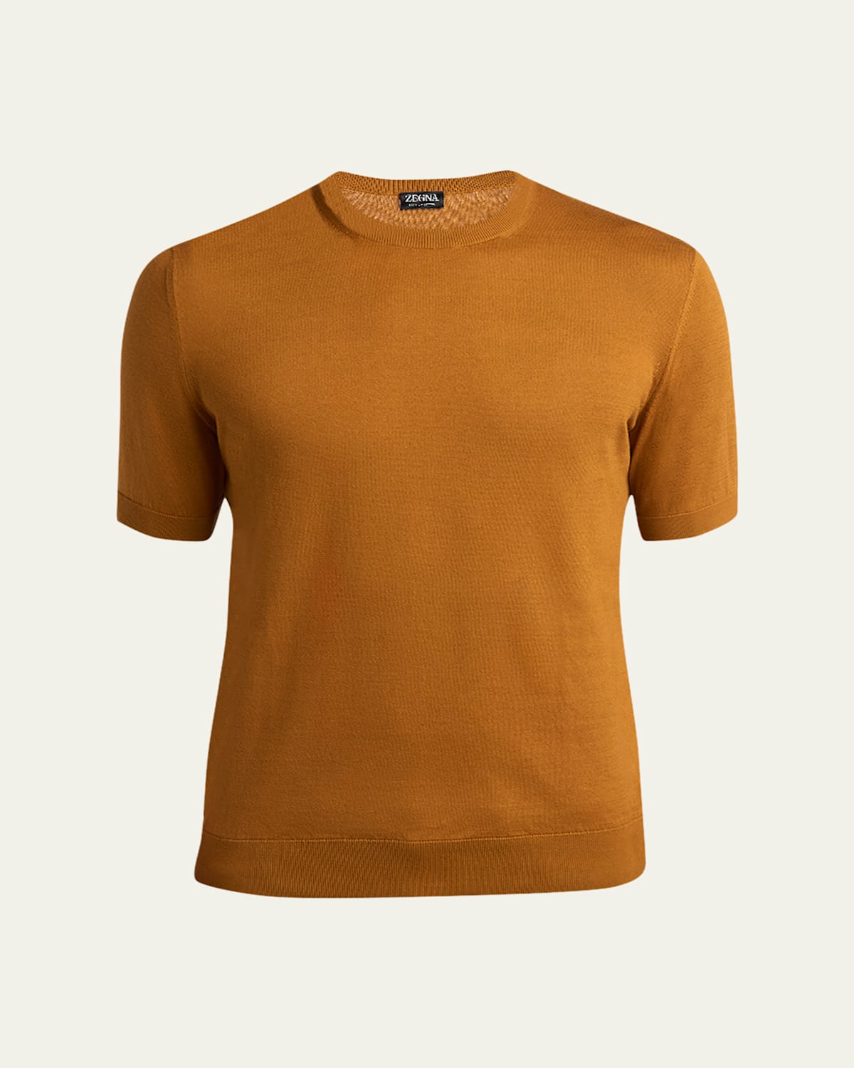 Zegna Cotton Sweatshirt With Ribbed Hem And Neckline