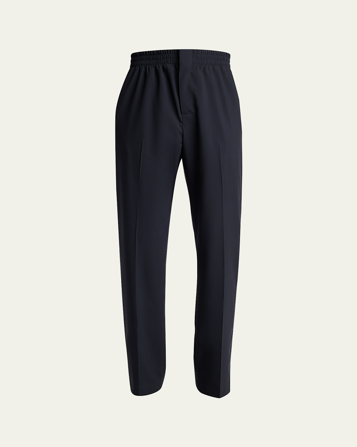 Bottega Veneta Lightweight Wool Trousers In Ink