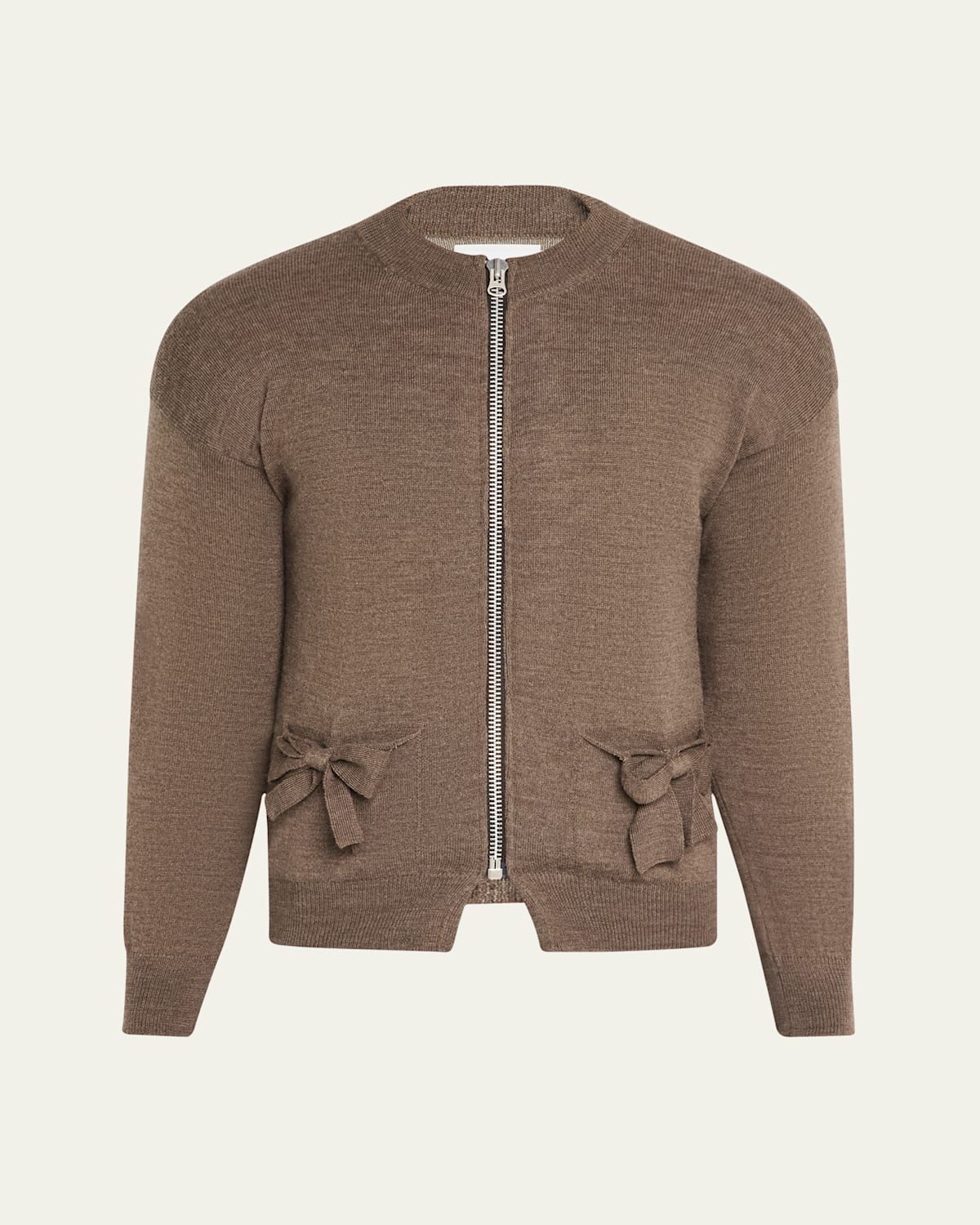 Men's Ribbon-Pocket Zip Cardigan