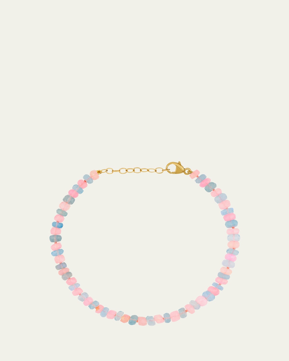 Pink and Blue Faceted Opal Connection Bracelet