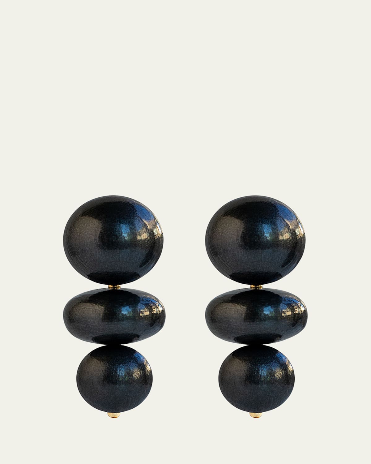 Nola Black Coral Earrings