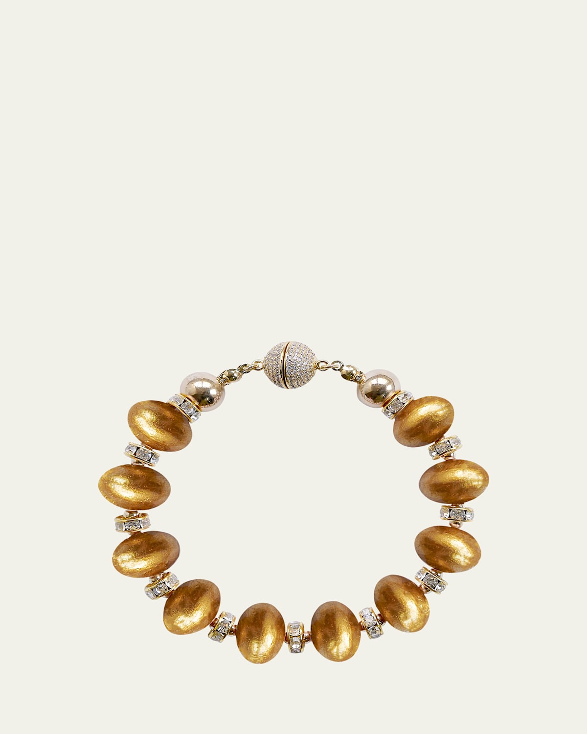 Mika Golden Saffron Bracelet, 8.5"L